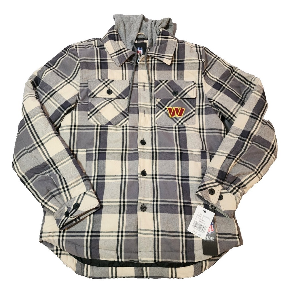 G-III® (Men's SMALL) Washington Commanders Fullback Plaid Full-Zip Jacket - $120